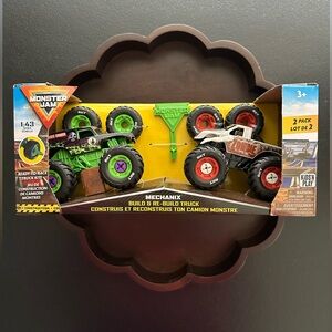 Monster Jam Monster Trucks ~ Grave Digger & Zombie Ready To Race Truck Kit